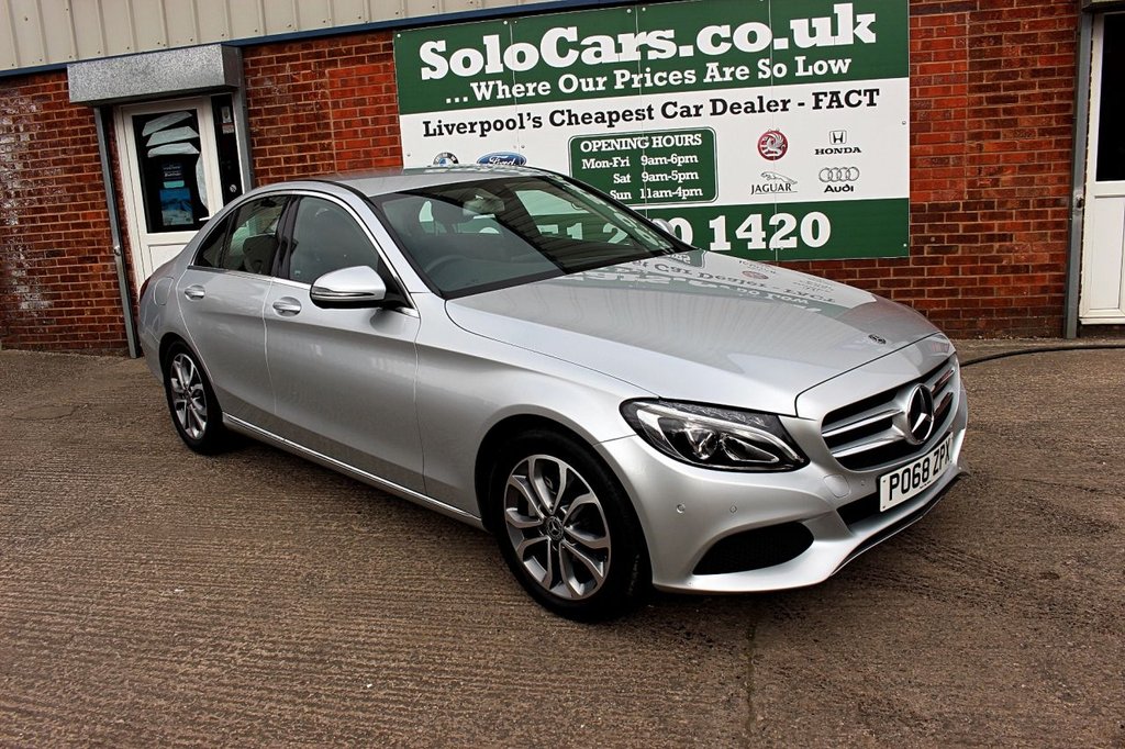 2018 68 MERCEDES-BENZ C-CLASS 2.1 C 220 D SPORT 4d AUTO 170 BHP
