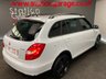 USED 2014 64 SKODA FABIA 1.6 MONTE CARLO TDI CR 5d 105 BHP PEARL WHITE WITH BLACK ACCENT PACK &pound;20 TAX