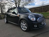 USED 2011 61 MINI CONVERTIBLE 1.6 COOPER 2d 122 BHP Great Value Low Mileage Mini Convertible With Full Service History !!