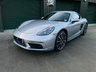USED 2018 18 PORSCHE 718 2.5 CAYMAN S PDK 2d 345 BHP 1 Owner, F/P/S/H, Huge Spec
