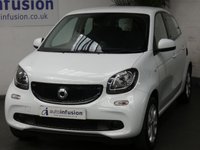 USED 2017 66 SMART FORFOUR 0.9 PASSION PREMIUM T 5d 90 BHP &pound;0 ROAD TAX SAT NAV 1 OWNER SERVICE HISTORY VAT Q