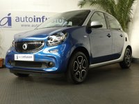 USED 2017 67 SMART FORFOUR 1.0 PRIME PREMIUM 5d 71 BHP SAT NAV PANORAMIC SUNROOF LEATHER HEATED SEATS
