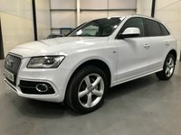 USED 2012 62 AUDI Q5 2.0 TDI QUATTRO S LINE S/S 5d 175 BHP High Spec Model, Glacier White