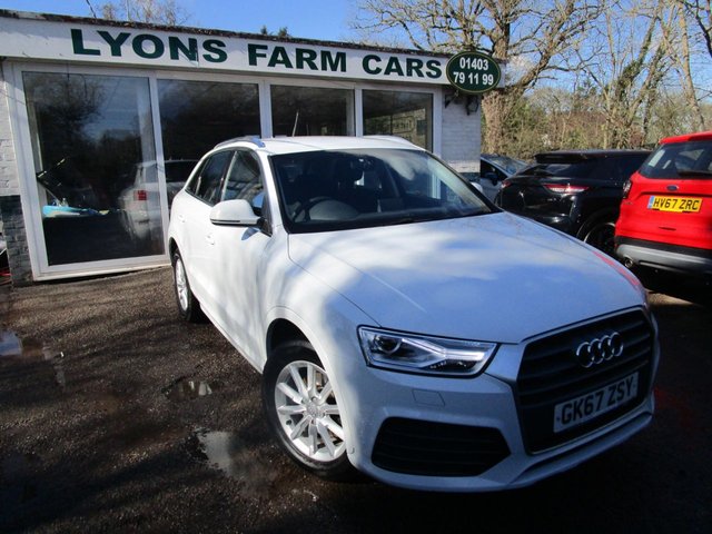 2017 67 Audi Q3 2.0 TDI QUATTRO SPORT 5d 148 BHP FOUR WHEEL DRIVE