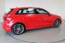 USED 2014 14 AUDI S3 2.0 SPORTBACK QUATTRO 5d 296 BHP-2 OWNER CAR-HEATED LUNAR SILVER LEATHER-PANORAMIC GLASS SUNROOF-BLUETOOTH-CRUISE CONTROL-SATNAV-DAB RADIO-PARKING SENSORS-UNMARKED DIAMOND CUT ALLOY WHEELS-4 NEW MICHELIN TYRES-SUPERB EXAMPLE WITH ULTRA LOW MILEAGE 