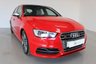 USED 2014 14 AUDI S3 2.0 SPORTBACK QUATTRO 5d 296 BHP-2 OWNER CAR-HEATED LUNAR SILVER LEATHER-PANORAMIC GLASS SUNROOF-BLUETOOTH-CRUISE CONTROL-SATNAV-DAB RADIO-PARKING SENSORS-UNMARKED DIAMOND CUT ALLOY WHEELS-4 NEW MICHELIN TYRES-SUPERB EXAMPLE WITH ULTRA LOW MILEAGE 