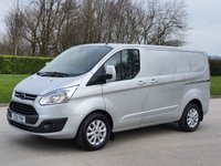 USED 2016 16 FORD TRANSIT CUSTOM 2.2 290 LIMITED LR P/V 124 BHP ** NO VAT ** NO VAT **  2 KEYS