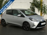 USED 2018 18 TOYOTA YARIS 1.5 VVT-I DESIGN 5d 73 BHP REVERSING CAMERA BLUETOOTH FSH