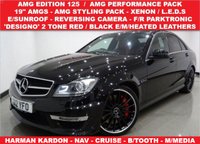 USED 2012 12 MERCEDES-BENZ C-CLASS 6.2 C63 AMG EDITION 125 / AMG PERFORMANCE PACK (487 BHP) MCT 7S 4DR + NAV + HARMAN KARDON + E/M/HEATED DESIGNO 2 TONE LEATHERS + E/SUNROOF + XENON-LEDS + R/CAMERA + PARKTRONIC + PRIVACY + 19S AMG PERFORMANCE PACK+DESIGNO 2 TONE LEATHERS+CAM+HK