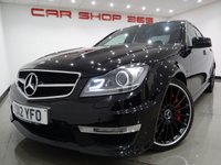 USED 2012 12 MERCEDES-BENZ C-CLASS 6.2 C63 AMG EDITION 125 / AMG PERFORMANCE PACK (487 BHP) MCT 7S 4DR + NAV + HARMAN KARDON + E/M/HEATED DESIGNO 2 TONE LEATHERS + E/SUNROOF + XENON-LEDS + R/CAMERA + PARKTRONIC + PRIVACY + 19S AMG PERFORMANCE PACK+DESIGNO 2 TONE LEATHERS+CAM+HK
