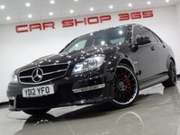 USED 2012 12 MERCEDES-BENZ C-CLASS 6.2 C63 AMG EDITION 125 / AMG PERFORMANCE PACK (487 BHP) MCT 7S 4DR + NAV + HARMAN KARDON + E/M/HEATED DESIGNO 2 TONE LEATHERS + E/SUNROOF + XENON-LEDS + R/CAMERA + PARKTRONIC + PRIVACY + 19S AMG PERFORMANCE PACK+DESIGNO 2 TONE LEATHERS+CAM+HK