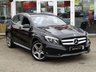 USED 2016 66 MERCEDES-BENZ GLA-CLASS 2.1 GLA 200 D AMG LINE 5d 134 BHP Finished in COSMOS BLACK with contrasting BLACK LEATHER/ ALACANTARA TRIM. This Mercedes GLA is a practical and comfortable SUV crossover with a high quality interior and distinctive styling. Features include, Reversing Camera, Alloys, Leather / Alcantara Seats, Electric tailgate, Power Folding Mirrors and much more. Mercedes Dealer serviced at 15899 miles, 37718 miles and at 50517 miles.