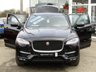 USED 2016 66 JAGUAR F-PACE 2.0 R-SPORT 5d 178 BHP Finished in COSMIC BLACK MET with contrasting EBONY/SILVER FULL HEATED LEATHER TRIM. The Jaguar F-Pace is a large, stylish family car and one of the few SUVs on sale that is genuinely good fun to drive. It has a host of features that include Sat Nav, Heated Leather, DAB Radio, Power rear Boot, Alloys, Cruise Control and much more. Dealer serviced at 17048 miles and at 32578 miles. 12 Months MOT expires 16/3/2022.