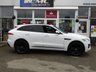 USED 2017 67 JAGUAR F-PACE 2.0 R-SPORT AWD 5d 238 BHP Finished in FUJI WHITE MET with contrasting EBONY/IVORY FULL HEATED LEATHER TRIM. The Jaguar F-Pace is a large, stylish family car and one of the few SUVs on sale that is genuinely good fun to drive. It has a host of features that include Black Pack, Panoramic Roof, Sat Nav, Ebony/Ivory heated Leather, DAB Radio, Power rear Boot, Rear View Camera and much more. Guy Salmon Jaguar Dealer serviced at 21452 miles, 42506 miles and at 63569 miles. 12 Months MOT.