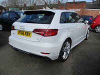 USED 2016 66 AUDI A3 2.0 TDI S LINE 5d 148 BHP AUDI A3 2.0 TDI S-LINE S/S SPORTBACK