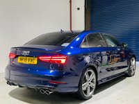 USED 2018 18 AUDI A3 2.0L S3 TFSI QUATTRO BLACK EDITION 4d 306 BHP Stunning Navarra Blue, Virtual Cockpit, 1 Owner