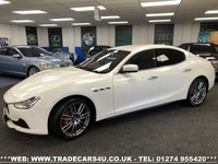 USED 2015 64 MASERATI GHIBLI RARE MASERATI GHIBLI S 3.0 V6 BITURBO AUTO 410 BHP PEARL WHITE FREE UK DELIVERY*VIDEO AVAILABLE* FINANCE ARRANGED* PART EX*HPI CLEAR