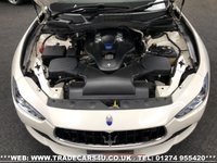 USED 2015 64 MASERATI GHIBLI RARE MASERATI GHIBLI S 3.0 V6 BITURBO AUTO 410 BHP PEARL WHITE FREE UK DELIVERY*VIDEO AVAILABLE* FINANCE ARRANGED* PART EX*HPI CLEAR