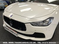 USED 2015 64 MASERATI GHIBLI RARE MASERATI GHIBLI S 3.0 V6 BITURBO AUTO 410 BHP PEARL WHITE FREE UK DELIVERY*VIDEO AVAILABLE* FINANCE ARRANGED* PART EX*HPI CLEAR