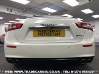 USED 2015 64 MASERATI GHIBLI RARE MASERATI GHIBLI S 3.0 V6 BITURBO AUTO 410 BHP PEARL WHITE FREE UK DELIVERY*VIDEO AVAILABLE* FINANCE ARRANGED* PART EX*HPI CLEAR