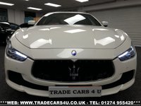 USED 2015 64 MASERATI GHIBLI RARE MASERATI GHIBLI S 3.0 V6 BITURBO AUTO 410 BHP PEARL WHITE FREE UK DELIVERY*VIDEO AVAILABLE* FINANCE ARRANGED* PART EX*HPI CLEAR
