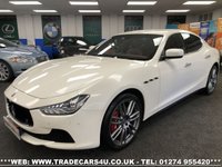USED 2015 64 MASERATI GHIBLI RARE MASERATI GHIBLI S 3.0 V6 BITURBO AUTO 410 BHP PEARL WHITE FREE UK DELIVERY*VIDEO AVAILABLE* FINANCE ARRANGED* PART EX*HPI CLEAR