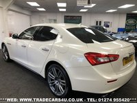 USED 2015 64 MASERATI GHIBLI RARE MASERATI GHIBLI S 3.0 V6 BITURBO AUTO 410 BHP PEARL WHITE FREE UK DELIVERY*VIDEO AVAILABLE* FINANCE ARRANGED* PART EX*HPI CLEAR