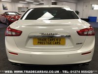 USED 2015 64 MASERATI GHIBLI RARE MASERATI GHIBLI S 3.0 V6 BITURBO AUTO 410 BHP PEARL WHITE FREE UK DELIVERY*VIDEO AVAILABLE* FINANCE ARRANGED* PART EX*HPI CLEAR