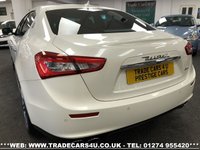 USED 2015 64 MASERATI GHIBLI RARE MASERATI GHIBLI S 3.0 V6 BITURBO AUTO 410 BHP PEARL WHITE FREE UK DELIVERY*VIDEO AVAILABLE* FINANCE ARRANGED* PART EX*HPI CLEAR