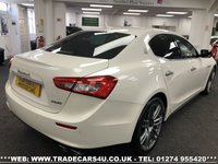 USED 2015 64 MASERATI GHIBLI RARE MASERATI GHIBLI S 3.0 V6 BITURBO AUTO 410 BHP PEARL WHITE FREE UK DELIVERY*VIDEO AVAILABLE* FINANCE ARRANGED* PART EX*HPI CLEAR