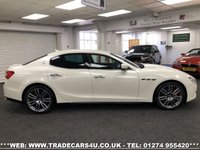 USED 2015 64 MASERATI GHIBLI RARE MASERATI GHIBLI S 3.0 V6 BITURBO AUTO 410 BHP PEARL WHITE FREE UK DELIVERY*VIDEO AVAILABLE* FINANCE ARRANGED* PART EX*HPI CLEAR