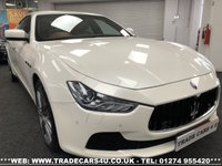 USED 2015 64 MASERATI GHIBLI RARE MASERATI GHIBLI S 3.0 V6 BITURBO AUTO 410 BHP PEARL WHITE FREE UK DELIVERY*VIDEO AVAILABLE* FINANCE ARRANGED* PART EX*HPI CLEAR