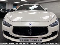 USED 2015 64 MASERATI GHIBLI RARE MASERATI GHIBLI S 3.0 V6 BITURBO AUTO 410 BHP PEARL WHITE FREE UK DELIVERY*VIDEO AVAILABLE* FINANCE ARRANGED* PART EX*HPI CLEAR