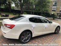 USED 2015 64 MASERATI GHIBLI RARE MASERATI GHIBLI S 3.0 V6 BITURBO AUTO 410 BHP PEARL WHITE FREE UK DELIVERY*VIDEO AVAILABLE* FINANCE ARRANGED* PART EX*HPI CLEAR