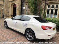 USED 2015 64 MASERATI GHIBLI RARE MASERATI GHIBLI S 3.0 V6 BITURBO AUTO 410 BHP PEARL WHITE FREE UK DELIVERY*VIDEO AVAILABLE* FINANCE ARRANGED* PART EX*HPI CLEAR