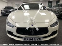 USED 2015 64 MASERATI GHIBLI RARE MASERATI GHIBLI S 3.0 V6 BITURBO AUTO 410 BHP PEARL WHITE FREE UK DELIVERY*VIDEO AVAILABLE* FINANCE ARRANGED* PART EX*HPI CLEAR