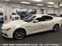 USED 2015 64 MASERATI GHIBLI RARE MASERATI GHIBLI S 3.0 V6 BITURBO AUTO 410 BHP PEARL WHITE FREE UK DELIVERY*VIDEO AVAILABLE* FINANCE ARRANGED* PART EX*HPI CLEAR