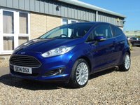 USED 2014 14 FORD FIESTA 1.6 TITANIUM 3d 104 BHP www.suffolkcarcentre.co.uk - Located at Reydon