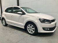 USED 2013 13 VOLKSWAGEN POLO 1.2L MATCH EDITION 5d 59 BHP Very Low Mileage, FSH