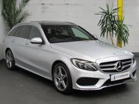 USED 2015 64 MERCEDES-BENZ C CLASS 2.1 C220 BLUETEC AMG LINE PREMIUM 5d 170 BHP &pound;30 ROAD TAX SAT NAV PAN SUNROOF LEATHER