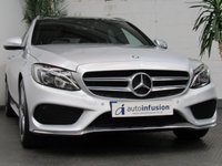 USED 2015 64 MERCEDES-BENZ C CLASS 2.1 C220 BLUETEC AMG LINE PREMIUM 5d 170 BHP &pound;30 ROAD TAX SAT NAV PAN SUNROOF LEATHER