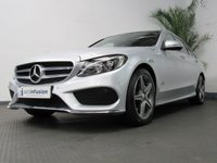 USED 2015 64 MERCEDES-BENZ C CLASS 2.1 C220 BLUETEC AMG LINE PREMIUM 5d 170 BHP &pound;30 ROAD TAX SAT NAV PAN SUNROOF LEATHER