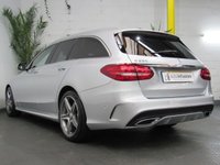 USED 2015 64 MERCEDES-BENZ C CLASS 2.1 C220 BLUETEC AMG LINE PREMIUM 5d 170 BHP &pound;30 ROAD TAX SAT NAV PAN SUNROOF LEATHER