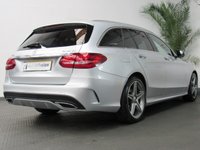 USED 2015 64 MERCEDES-BENZ C CLASS 2.1 C220 BLUETEC AMG LINE PREMIUM 5d 170 BHP &pound;30 ROAD TAX SAT NAV PAN SUNROOF LEATHER