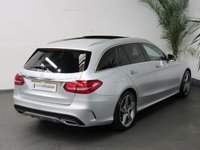 USED 2015 64 MERCEDES-BENZ C CLASS 2.1 C220 BLUETEC AMG LINE PREMIUM 5d 170 BHP &pound;30 ROAD TAX SAT NAV PAN SUNROOF LEATHER