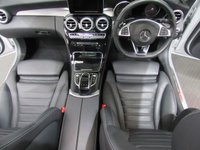 USED 2015 64 MERCEDES-BENZ C CLASS 2.1 C220 BLUETEC AMG LINE PREMIUM 5d 170 BHP &pound;30 ROAD TAX SAT NAV PAN SUNROOF LEATHER