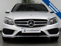 USED 2015 64 MERCEDES-BENZ C CLASS 2.1 C220 BLUETEC AMG LINE PREMIUM 5d 170 BHP &pound;30 ROAD TAX SAT NAV PAN SUNROOF LEATHER