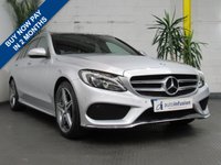 USED 2015 64 MERCEDES-BENZ C CLASS 2.1 C220 BLUETEC AMG LINE PREMIUM 5d 170 BHP &pound;30 ROAD TAX SAT NAV PAN SUNROOF LEATHER