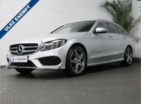 USED 2015 64 MERCEDES-BENZ C CLASS 2.1 C220 BLUETEC AMG LINE PREMIUM 5d 170 BHP &pound;30 ROAD TAX SAT NAV PAN SUNROOF LEATHER