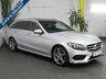 USED 2015 64 MERCEDES-BENZ C CLASS 2.1 C220 BLUETEC AMG LINE PREMIUM 5d 170 BHP &pound;30 ROAD TAX SAT NAV PAN SUNROOF LEATHER
